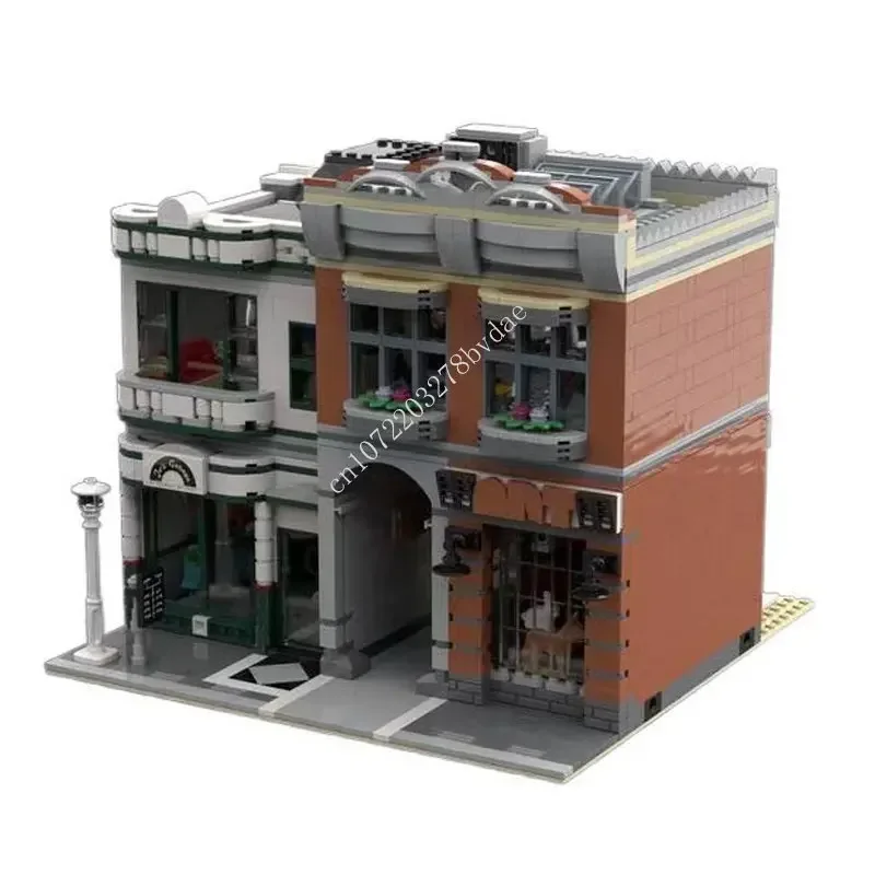 

1997PCS MOC Modular Atelier & Museum City street view Model Building Blocks Technology Bricks Creative Assembly Toy Holiday Gift