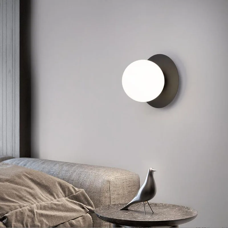 

Скандинавская Золотая светодиодная настенная лампа с лампочкой E27, комнатные светодиодный ные Настенные светильники для спальни, гостиной, коридора, коридора