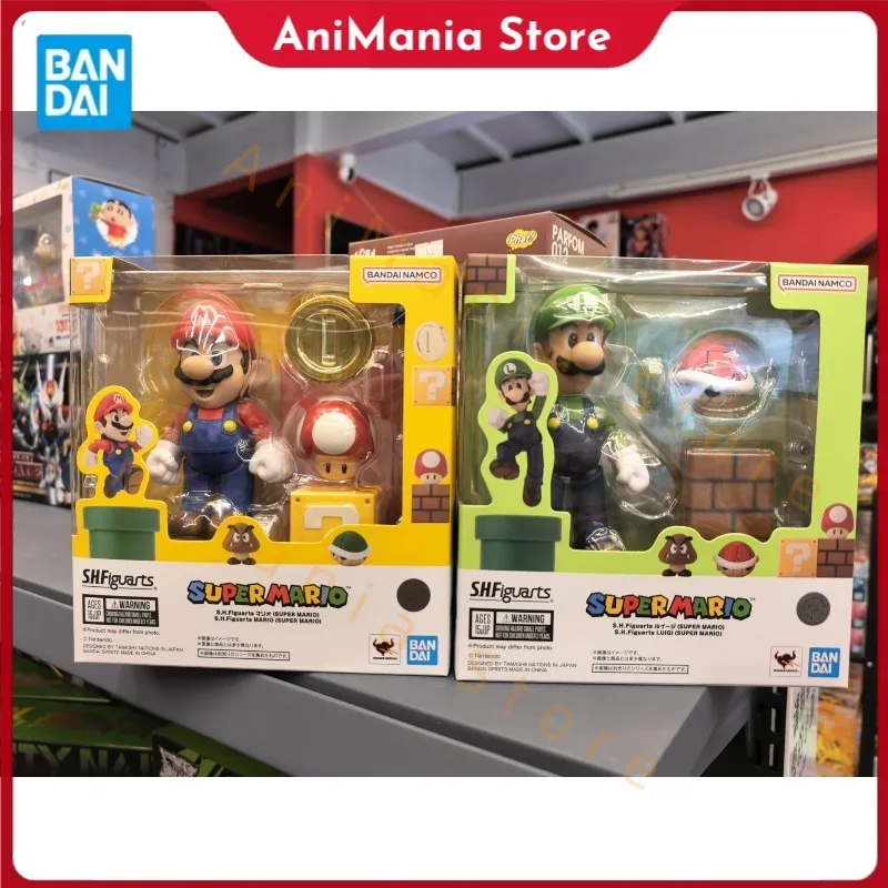 

Фигурка BANDAI S.H.Figuarts SHF Супер Марио Луиджи, аниме-модель, игрушка, подарок, коллекционная аниме-фигурка