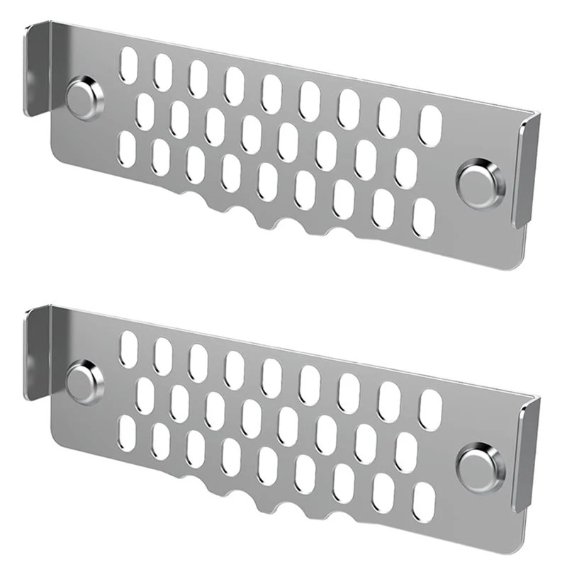 PTST Grease Gate Blocker- For Blackstone Griddle- Magnetic, Stainless Steel, Heat-Resistant, Rust-Proof(2Pcs)