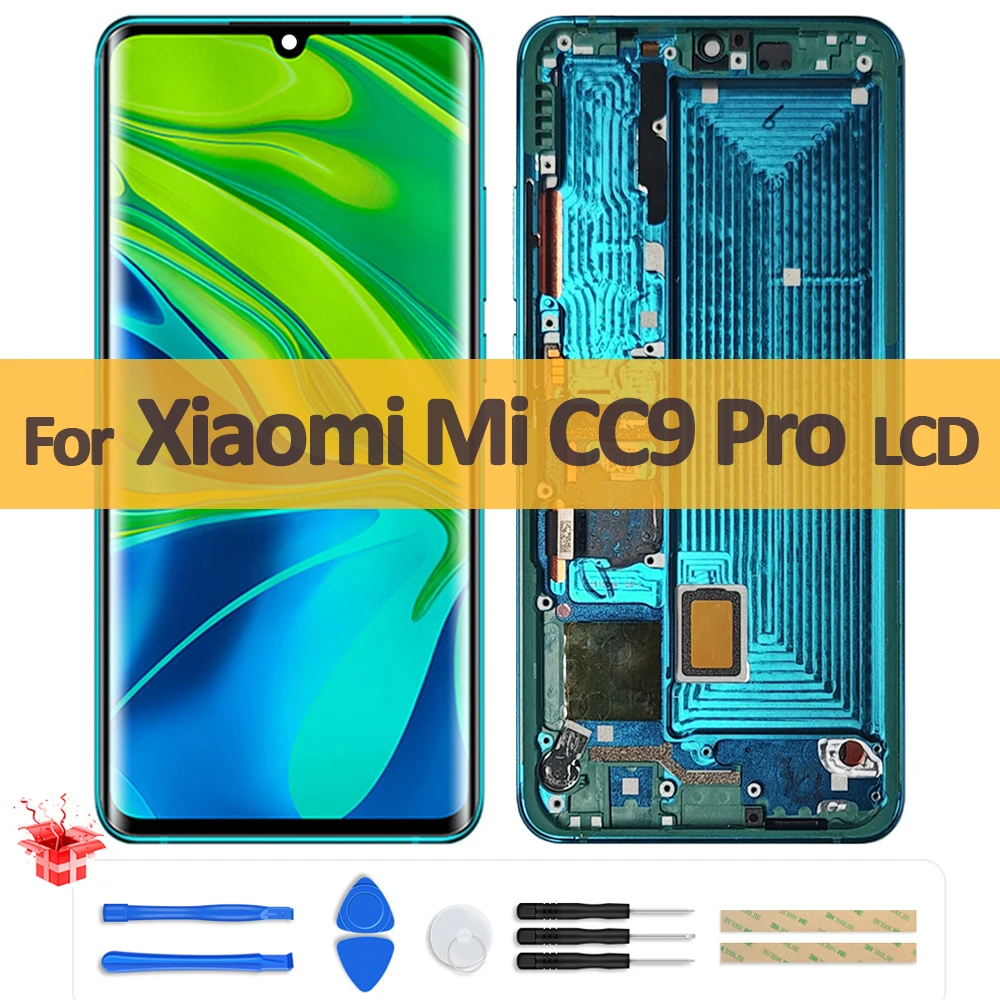 

6.47" AMOLED For Xiaomi Mi CC9 Pro LCD Display Touch Screen Assembly For Xiaomi cc9 pro M1910F4E LCD Replacement Parts