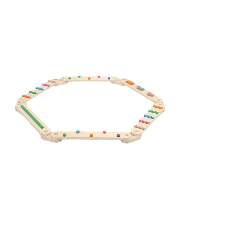 

Children's balance board, sensory integration outdoor indoor kindergarten training combination set wooden single-plank br
