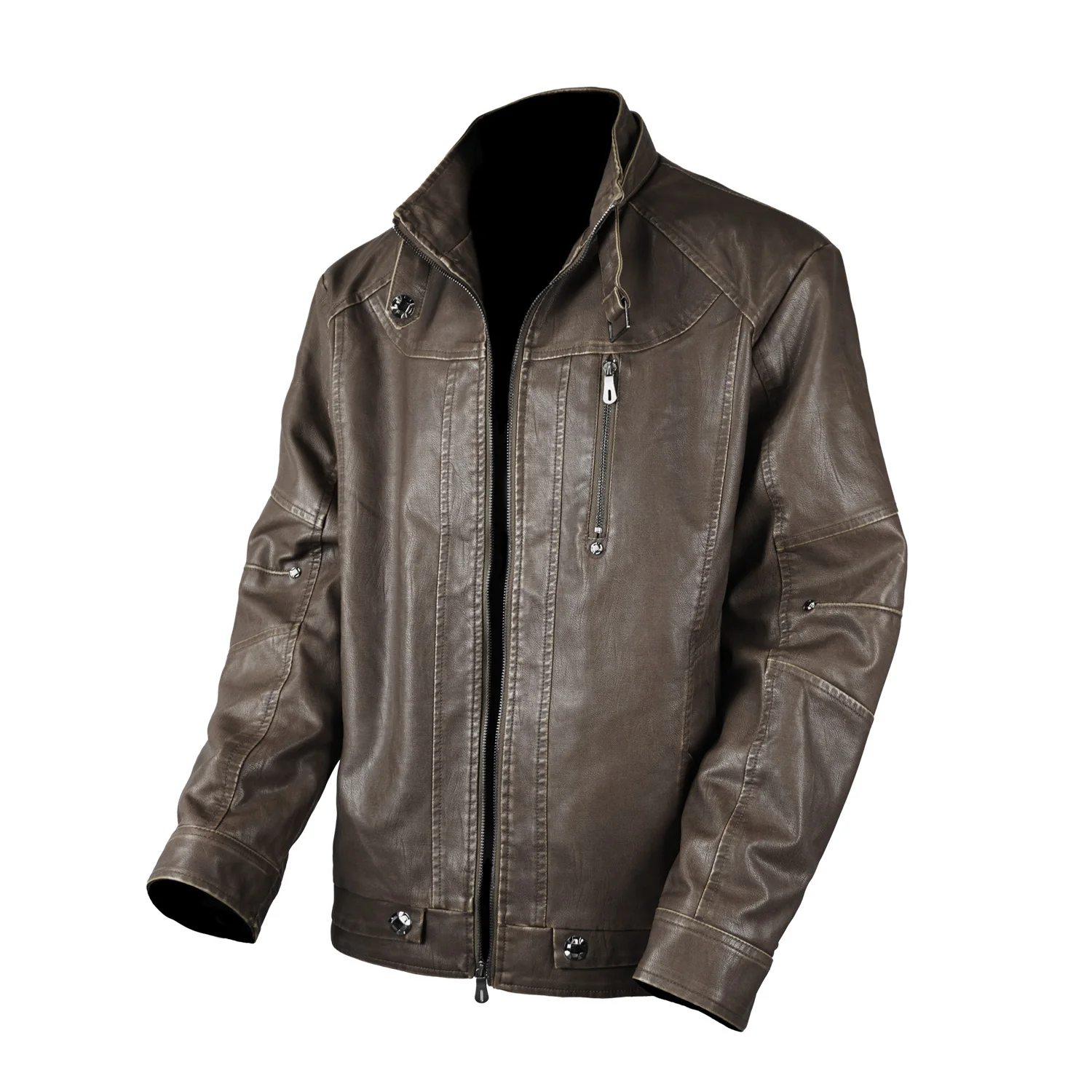 

Бесплатная доставка, горячая распродажа, мужская куртка из натуральной кожи, пальто из воловьей кожи, повседневная модная верхняя одежда на весну и осень, S-XL