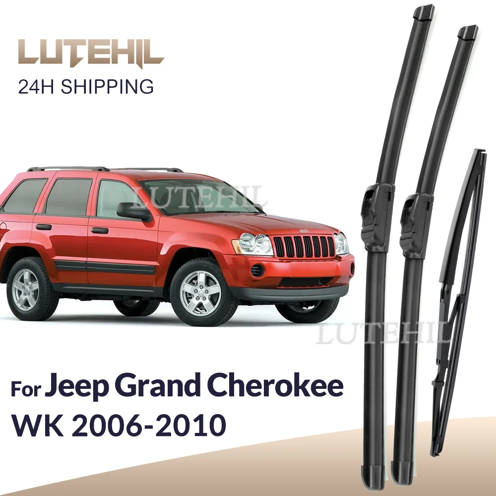 

For Jeep Grand Cherokee WK 2006-2010 2007 2008 Wiper Front & Rear Wiper Blades Windshield Windscreen Window Brushes 21"+21"+14"