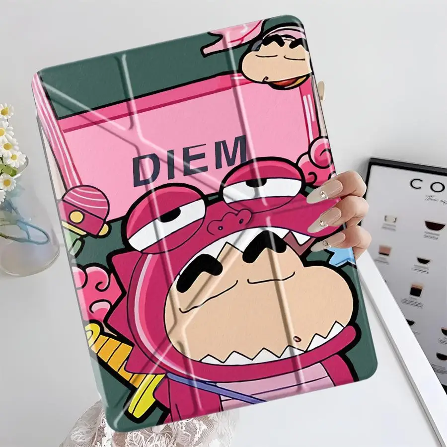 

C-Crayon S-Shin-Chans Y-Fold Holder Cover Tablet Case For iPad Mini 6 7 Air 4 5 M3 M2 1 2 M4 11inch Pro 2025 Pro 11th 10th 9th