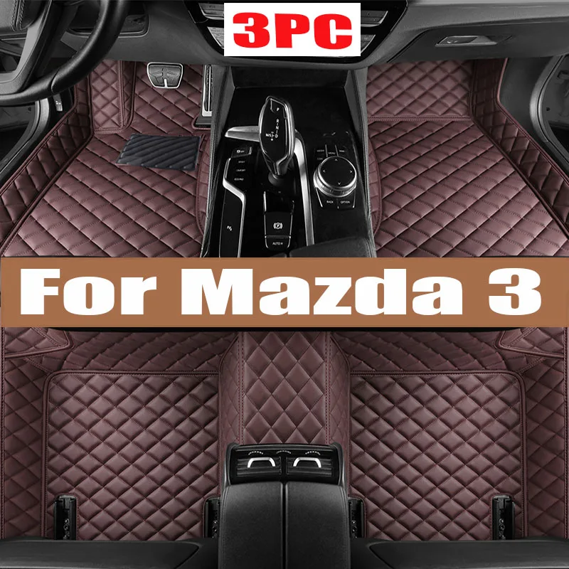 

Car Floor Mats For Mazda3 Mazda 3 BK 2004~2009 Auto Rugs Durable Waterproof Carpet Luxury Leather Mat Full Set Car Accessories