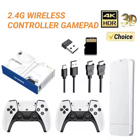 M15 Home Game Console Dual Joystick HDMI High-definition Large Screen 2.4G Wireless 4K TV Arcade Game Box Xmas Gift