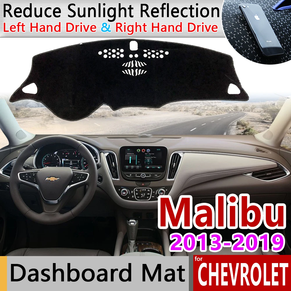 for Chevrolet Malibu 2013~2019 8th Gen MK8 9th Gen MK9 Anti-Slip Mat Dashboard Cover Pad Sunshade Dashmat Car Accessories Cape