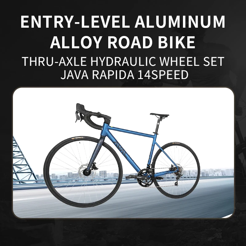 جافا رابيدا مصنع صيني نوعية جيدة سبائك الألومنيوم 14 سرعة دعم OEM مخصص مكبح قرصي الرجال دورة الطريق دراجة دراجة