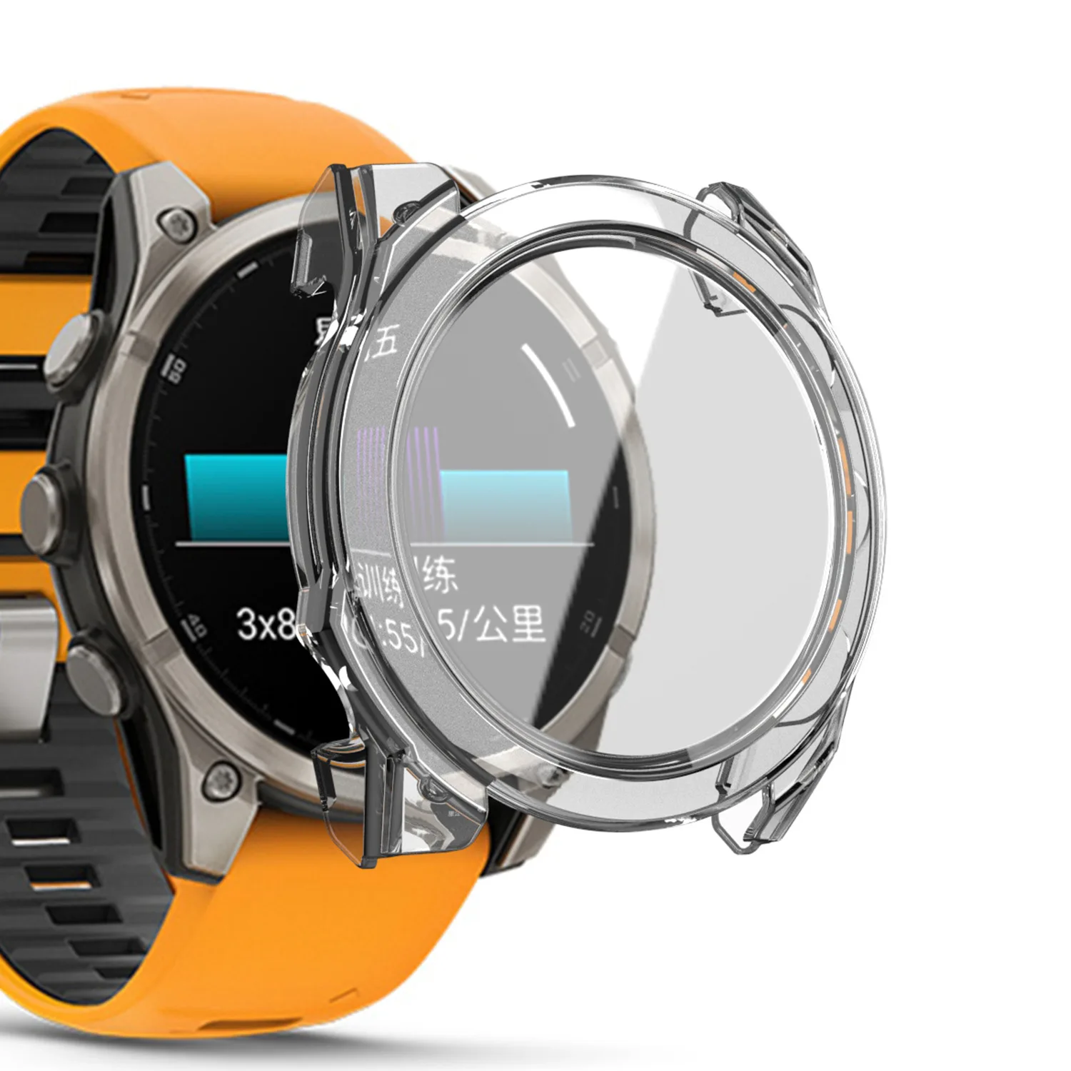 Tempered Glass Watch Case For Garmin Fenix 8 47mm 51mm Fenix8 All-Around Screen Protector Hard PC Bumper Cover Accessories image 3