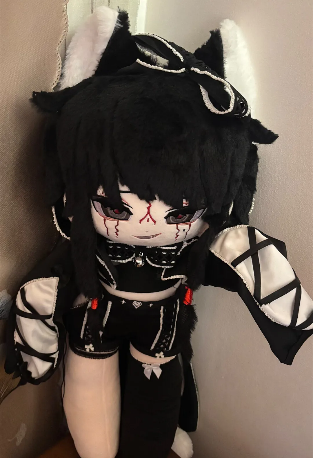 60cm In stock Zhaozhaomao Monster Stuffed Plushie Doll Clothes Anime Game Ornament Toy Cosplay Costume Halloween Gift