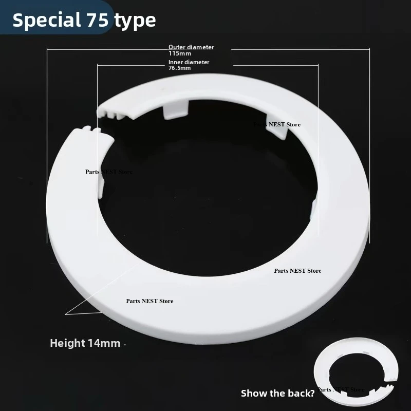 Plastic Wall Hole Pipe Collars Cover Shower Faucet Angle Valve Pipe Plug Decoration Cover Kitchen Bathroom Faucet Accessory