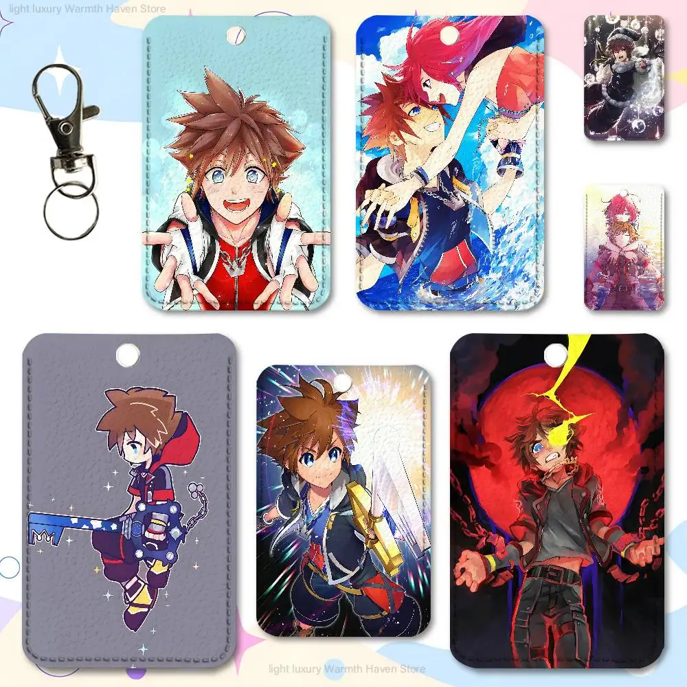 

Game K-Kingdoms-S H-Hearts Cute Cartoon Card Keychain Anime Fashion Pendant Bag ID Door Card Case Bus Card