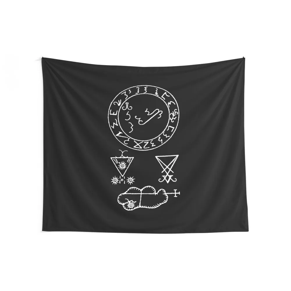 Sigil Of Lucifer from Grimorium Verum Tapestry Room Decorator Room Decore Aesthetic Tapestry