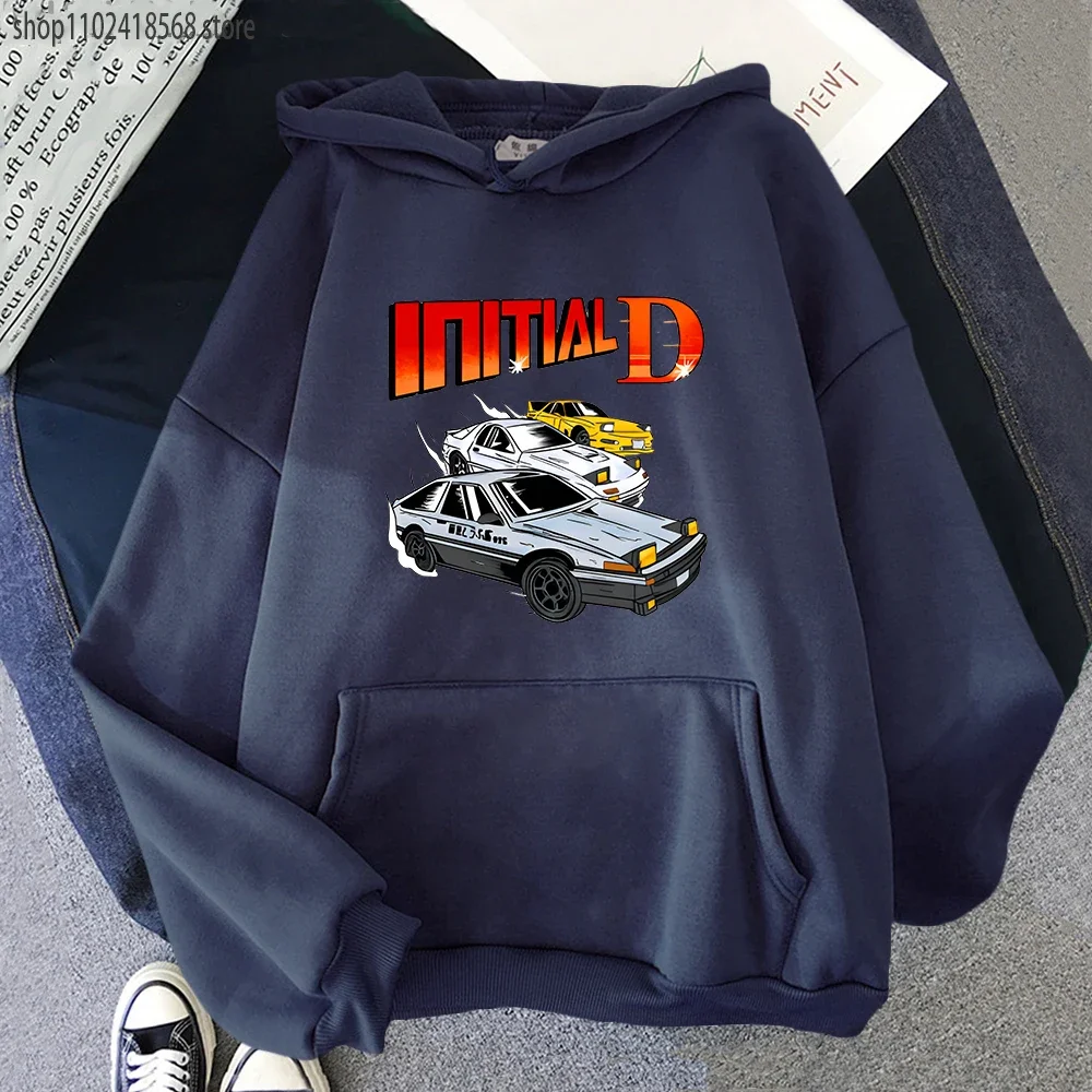 

Initial D Hoodies men Anime graphic Sweatshirt Women Long Sleeve Pullover Y2K Clothes Streetwear Harajuku Clothing Vintage Tops