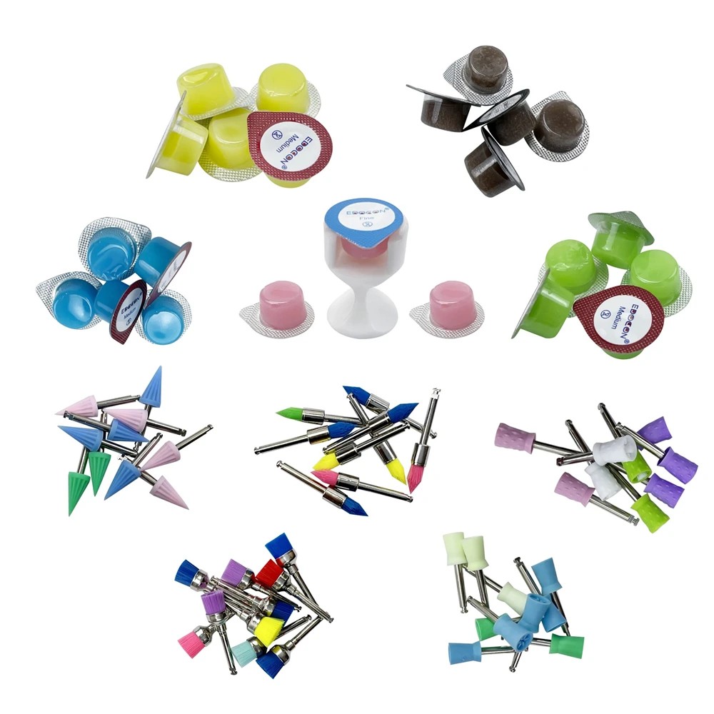 

Dental Polishing Paste Teeth Whitening Dental Prophy Brushes Polishing Polisher Kit Used For Stain Removal Dentistry Materials