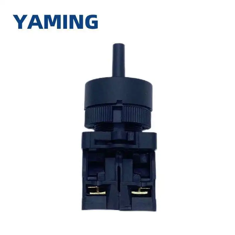 로터리 스위치 XB2-ED23/33 25/35 손잡이 제어 10A 660V 검정색 2/3 위치 버튼 선택기 자동 잠금 고정 유형