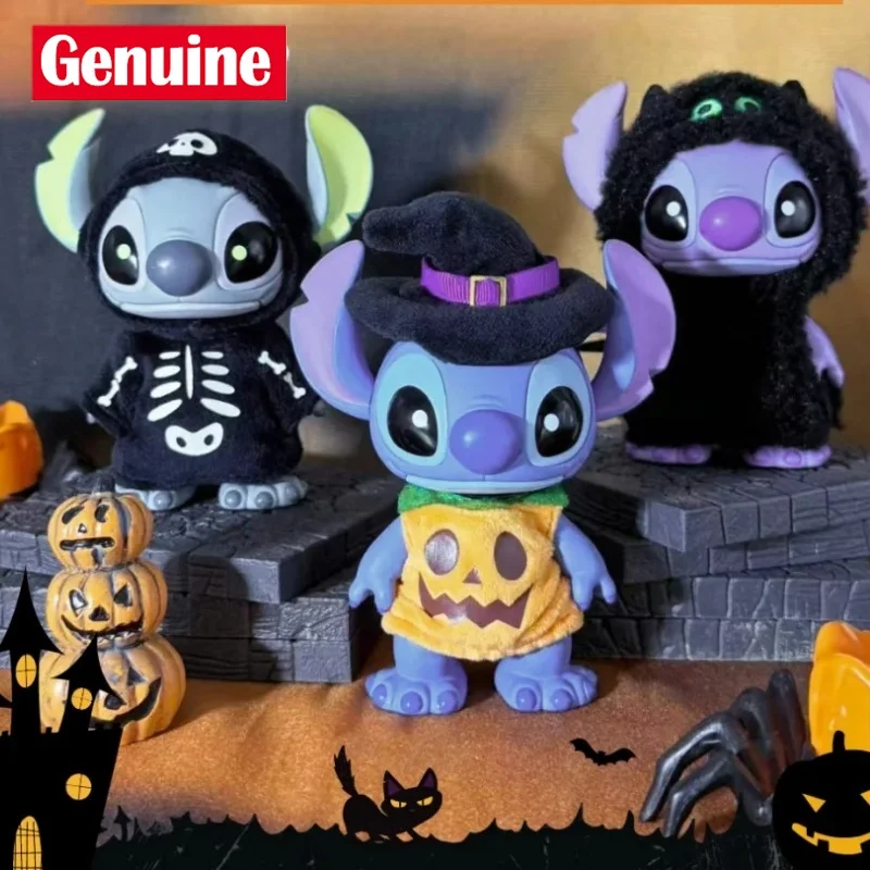 

Новый Хэллоуин Стич Непослушная Стич Фигурка Дисней Тыква Волшебник Светящийся Скелет Аниме Фигурка Модель Кукла Настольный Орнамент