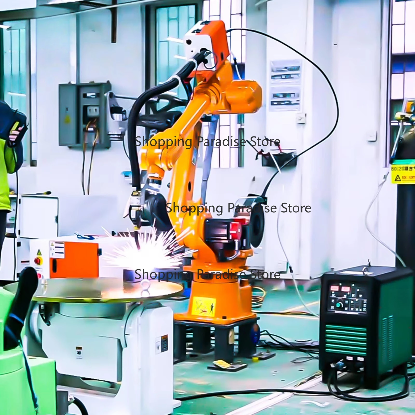 6 Axis Automatic Industrial Robotic Arm Welding Machine for Bicycle Frame - Precision Welding Robot Equipment