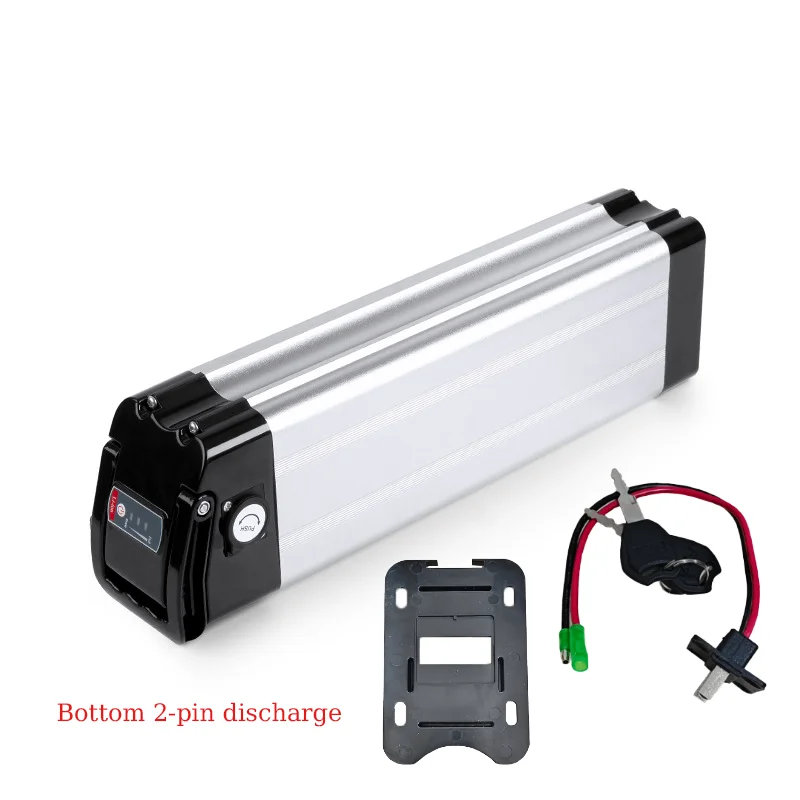 Silver Fish  Battery 36V/48V LI-ION Battery Pack 15Ah/18Ah Silvery for 350W 500W 750W Bottom Discharge  with Charger
