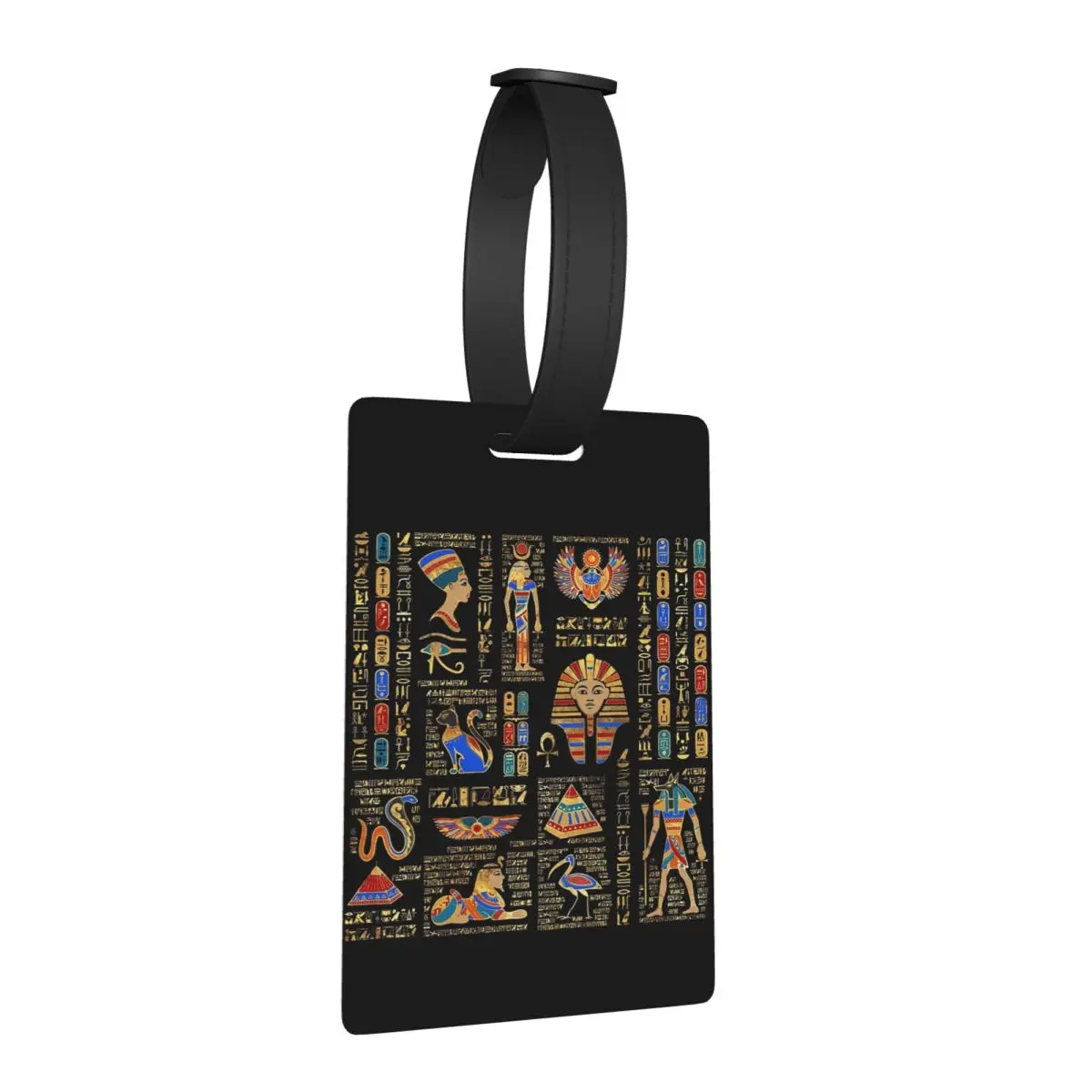 

Egyptian Hieroglyphs And Deities Luggage Tags Suitcase Accessories Fashion Baggage Boarding Tag Label Holder ID Name Address