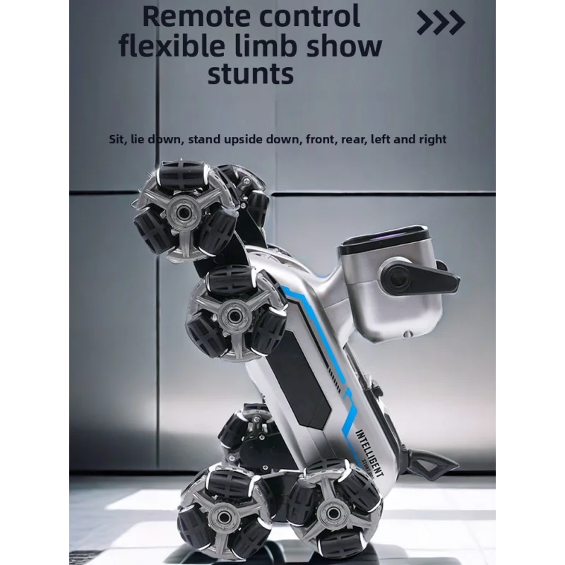 Slimme Robot Hond Elektrische Afstandsbediening Auto Jongens Speelgoed Kinderauto Achtwielige Gebaar Sensing Huisdier Verjaardagscadeau