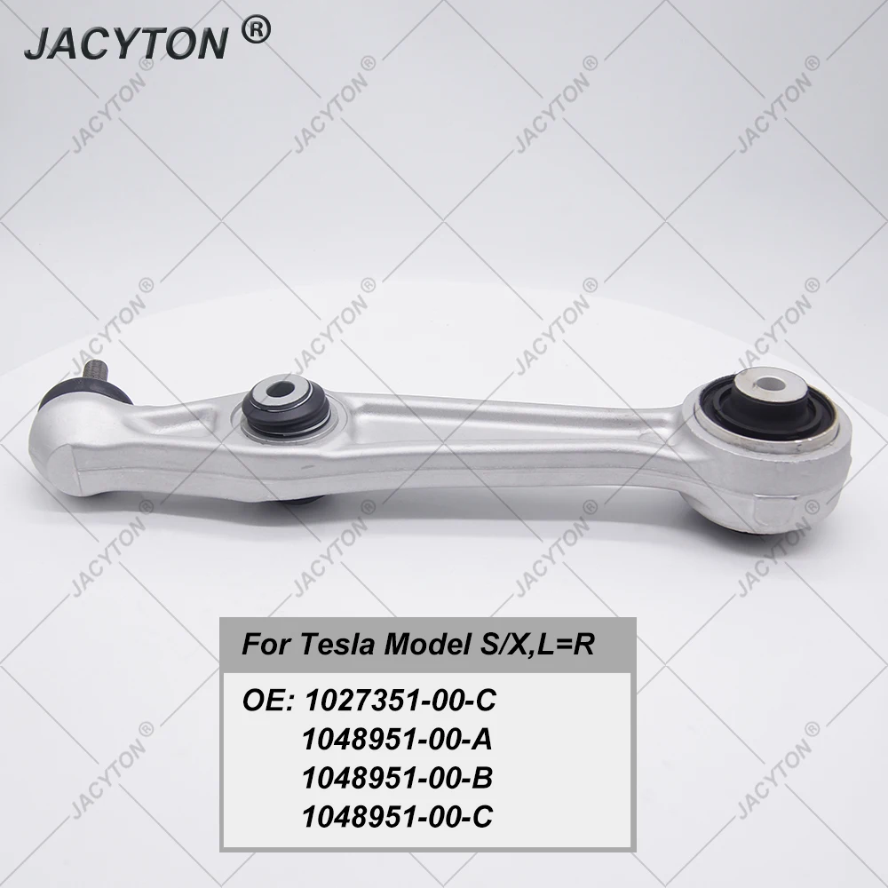 JACYTON Front Suspension Lower Straight Control Arm For Tesla Model S X 5YJS 5YJX 1027351-00-C 1048951-00-A 1048951-00-B