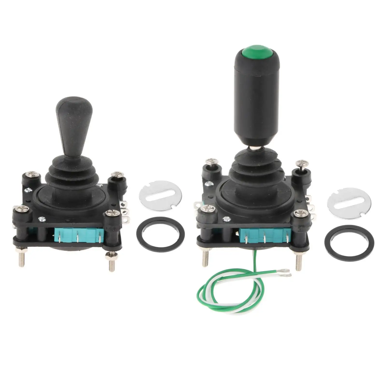 

240V 5Amp 4NO 4NC Momentary 2.5mm Fixing Thread Joystick Switch 360 Degree Cross