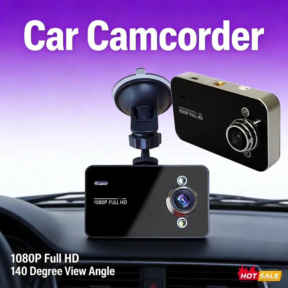 1080P Full HD Dash Cam Loop Recording Vehicle Driving Recorder Night Vision Car Camcorder Support TF 32G 140 Degree View Angle