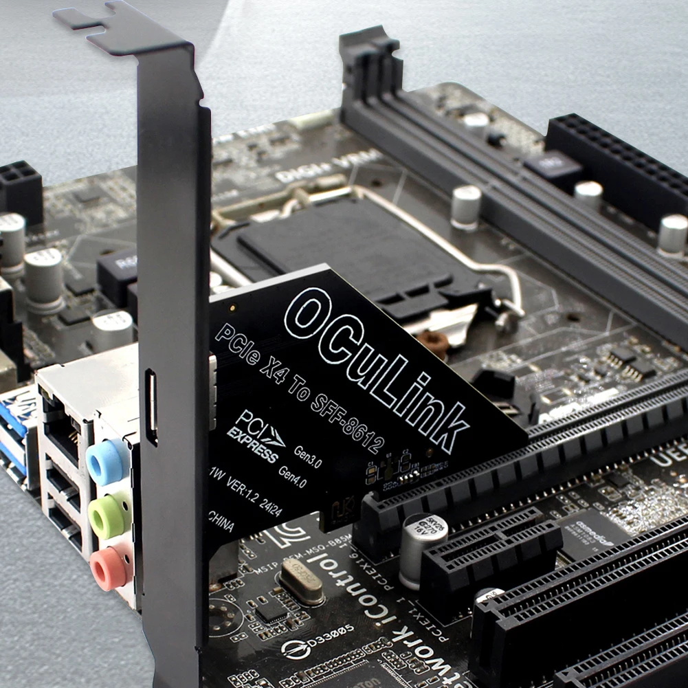 PCIe to SFF 8611&8612 アダプターカード PCI Express to SFF-8612 拡張カードアダプター PCIe SSD to U.2 OCUlink マザーボードPC用