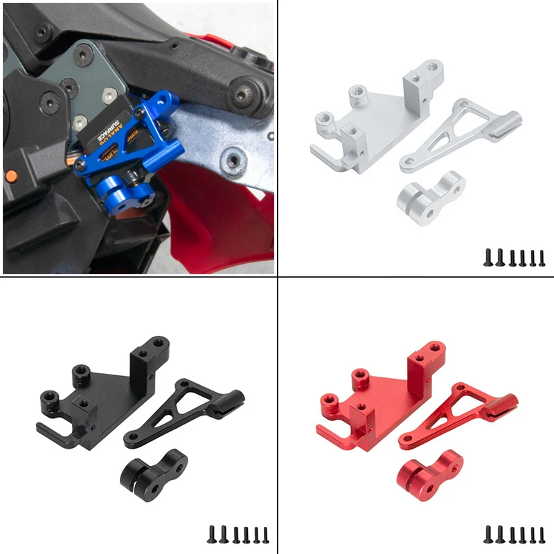 Alumínio Steering Gear Bracket para RC Losi 1/4, Promoto-MX, Motocicleta Elétrica, DIY Peças Upgrade, Peças Retrofit