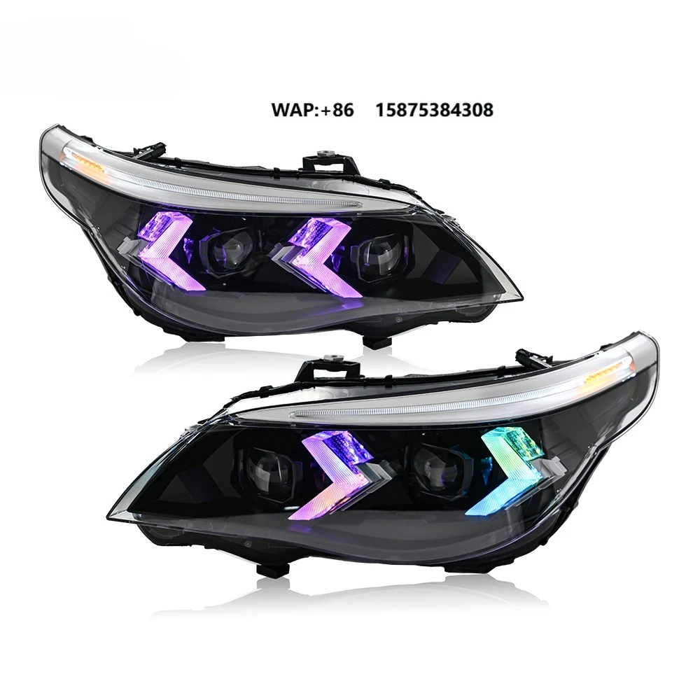 

E60-A209-RGB5 Series E60 E61 2005-2007 2008-2010 LED Headlight Auto Car Light Modified LED HeadLamp Assembly New