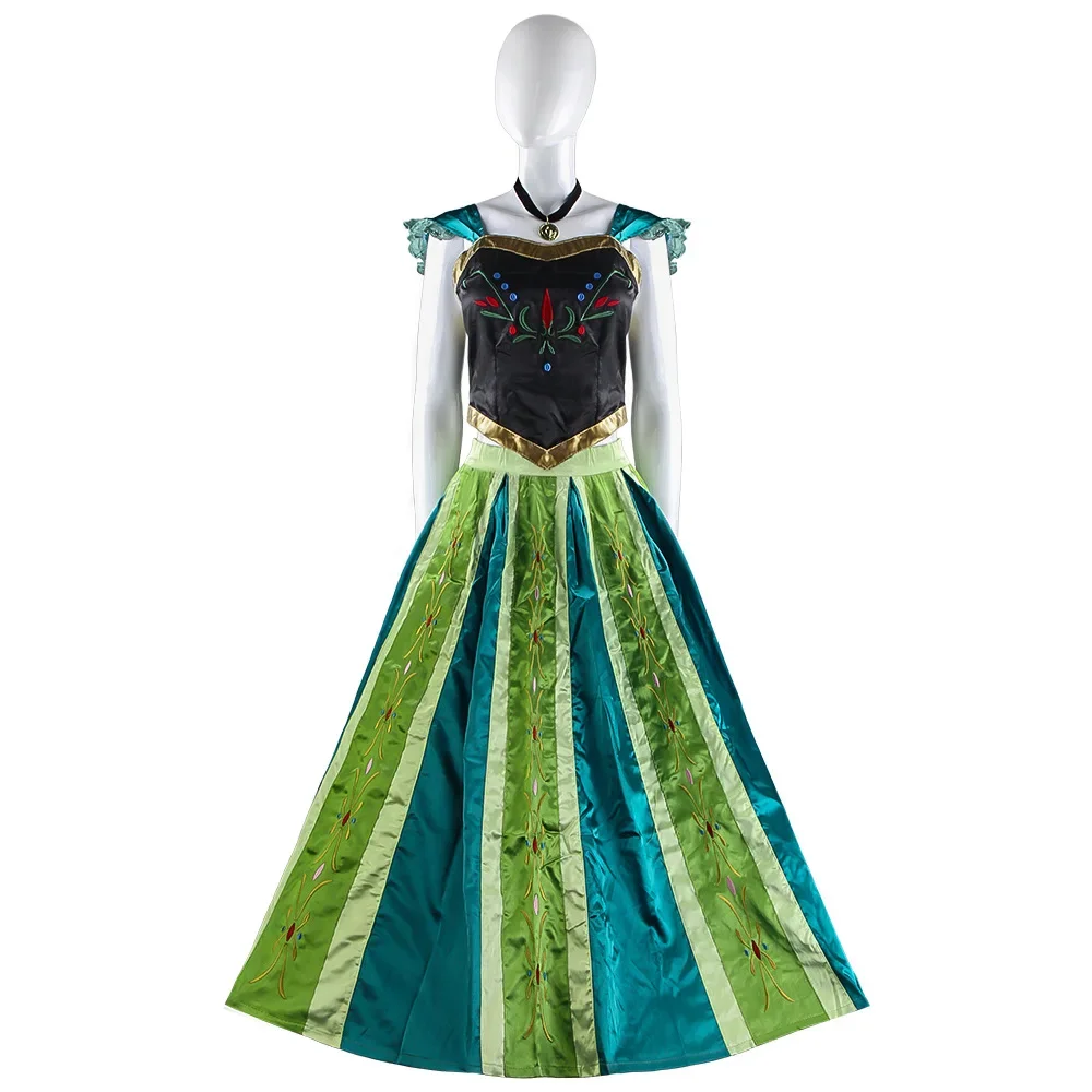 

Role-playing Uniform Frozen Cosplay Costume Anna Princess Dress Same Style Role-playing Cosplay Women's Dress Stage Performance