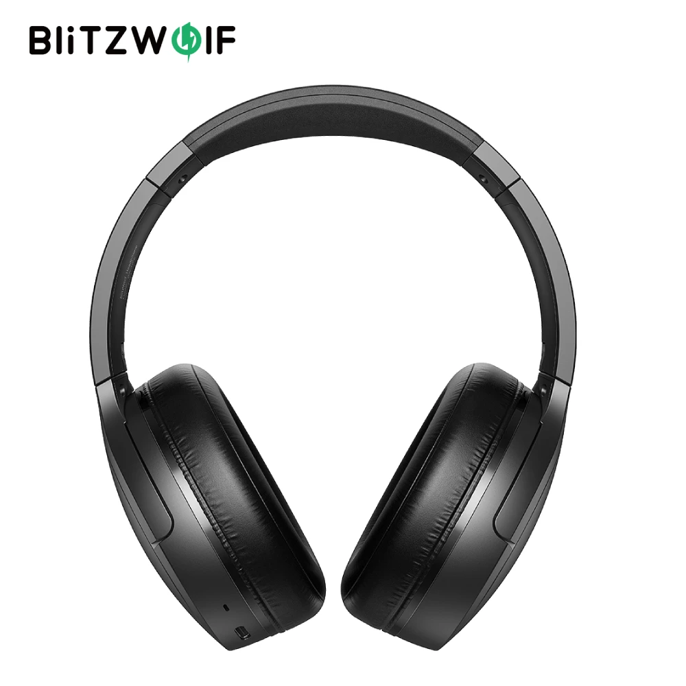 

Беспроводная гарнитура BlitzWolf BW-HP6 Pro, двойная bluetooth-гарнитура ANC с активным шумоподавлением 30 дБ, наушники AAC с большими драйверами 40 мм