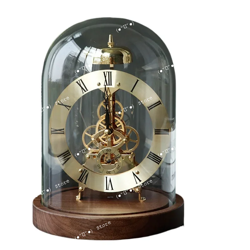 

Mechanical glass creative decoration table clock, home voice controlled luminous clock, time telling fashion home decoration