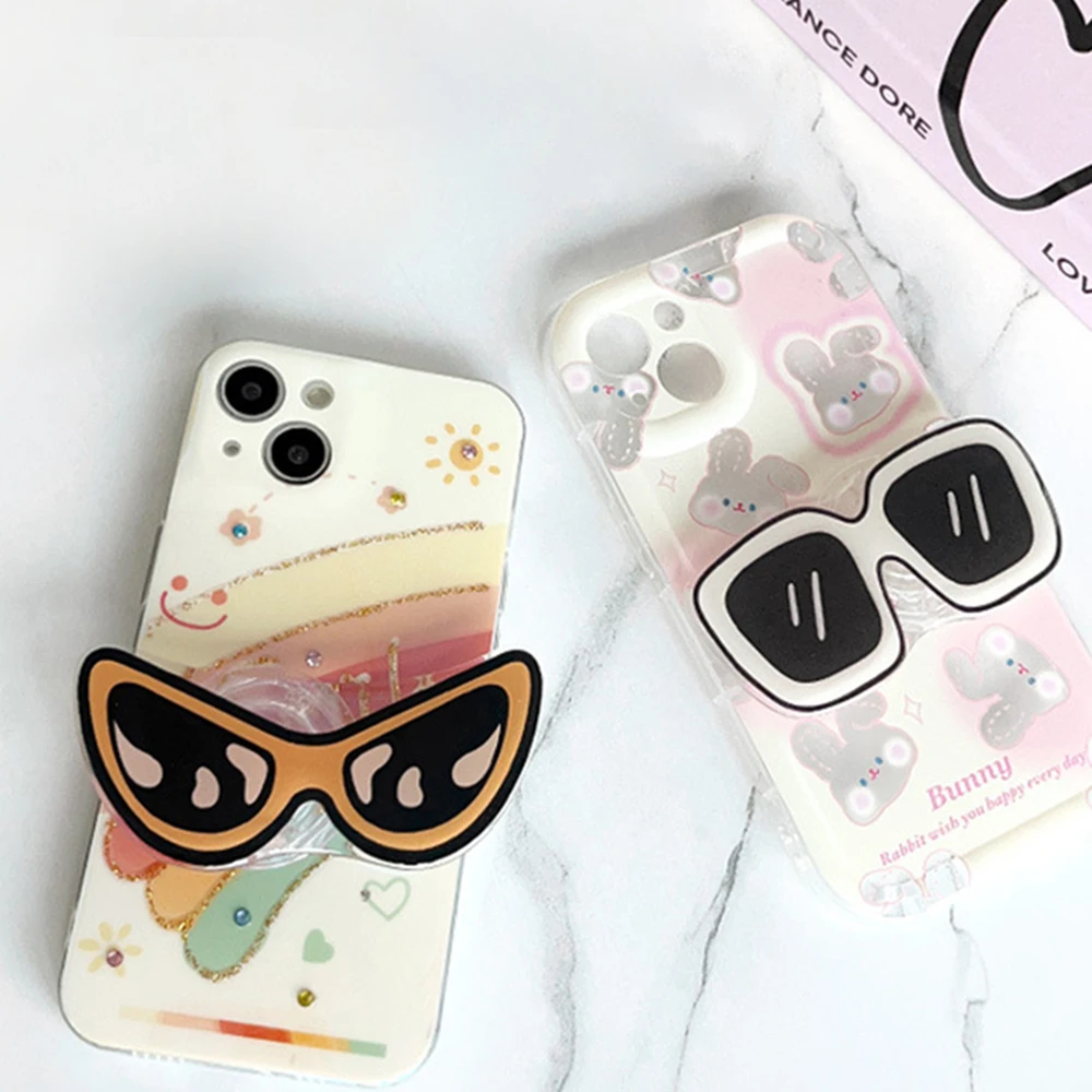 

Cool Eyewear Clear Acrylic Universal Phone Holder Finger Ring Pocket Socket For All Phone iPhone Samsung Grip Talk