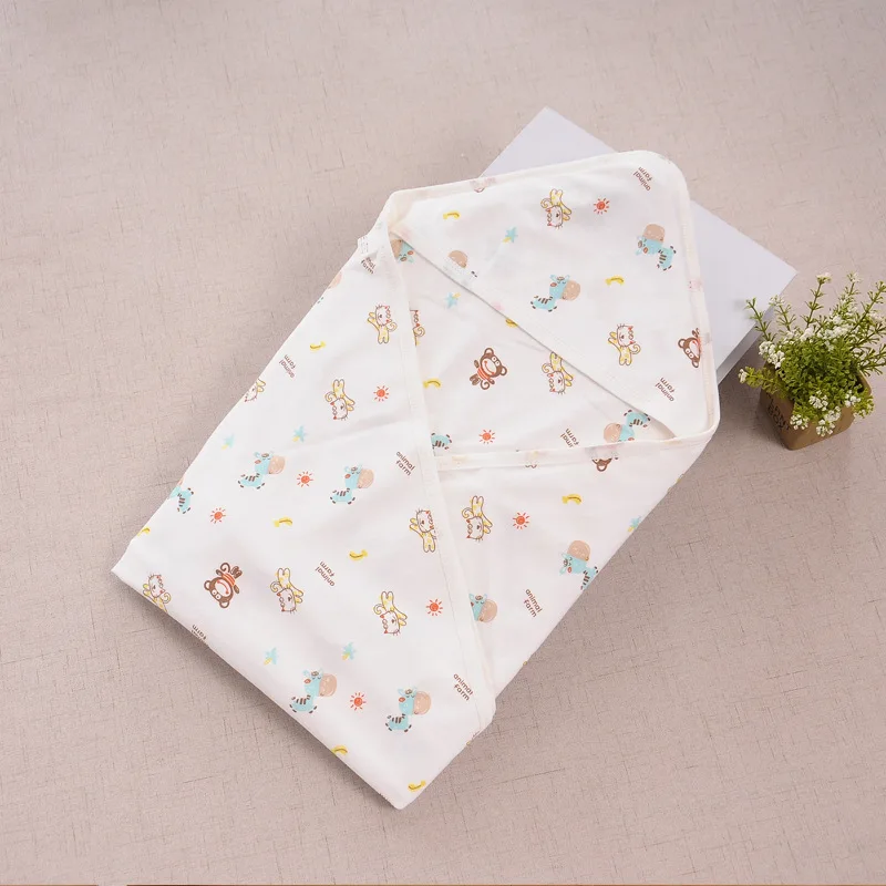 0-1 Year Old Summer Newborn Hug Quilt Baby Cotton Thin Blanket Delivery Room Swaddling Air Conditioner Cover Quilt Bath Towel