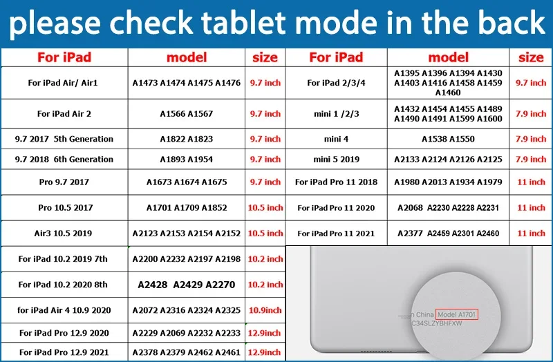 Funda para iPad de décima generación, carcasa para ipad 9,7, 2018, 2017, 5/6ª generación, 10 \