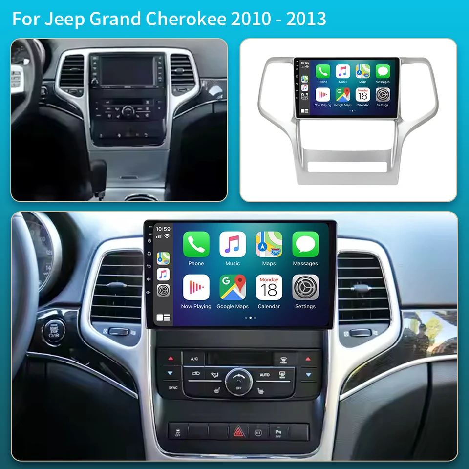 ジープ グランドチェロキー WK2 2008-2013用 Android 16 ワイヤレス