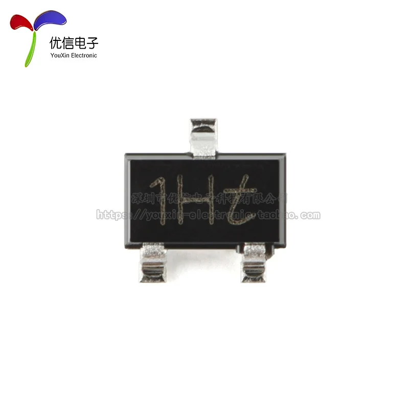 (10Pcs/lot)BC847W,115 Bipolar (BJT) Transistor NPN 45V 100mA 100MHz 200mW Surface Mount SOT-323 Mark code 1Ht