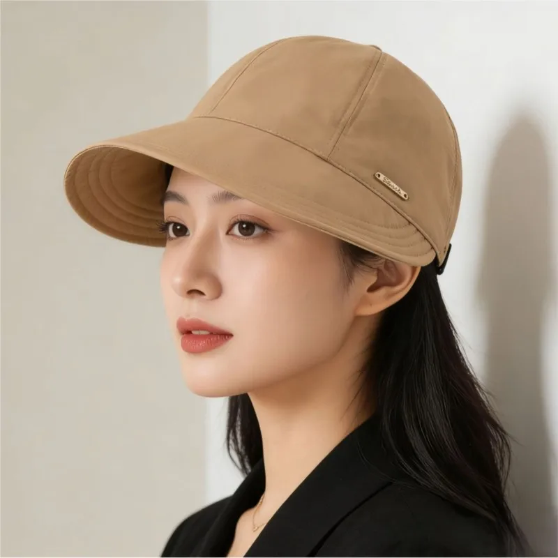 

A female fisherman's hat with big and round face is suitable for versatile face-showing