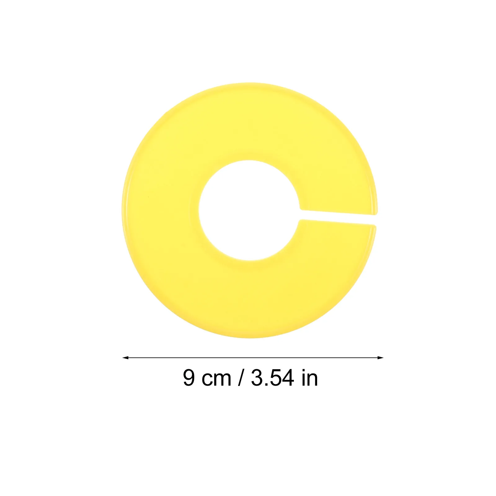 30Pcs Thick Sturdy Clothing Dividers Round Closet Sorting Rings Bright Color Design for Size Matching Washing Care Labeling