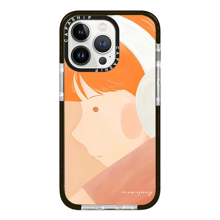 Girl Anddog Strolling On The Grassland Case For iPhone 15 14 13 12 11 Pro X XS XR Max 7 8 Plus SE Soft TPU Shockproof Back Cover