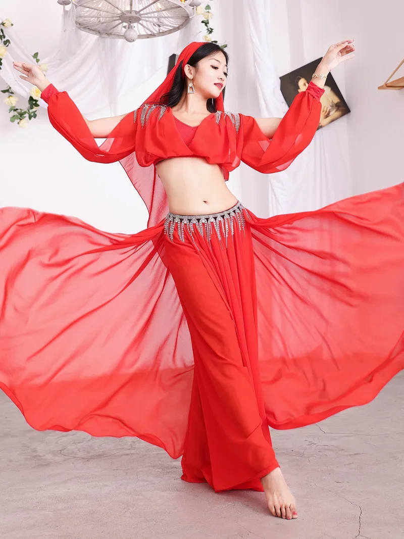 

Belly Dance New Set Female Party Dance Fairy Style Palace Dance Skirt Muwashahat Folk Performance Costume