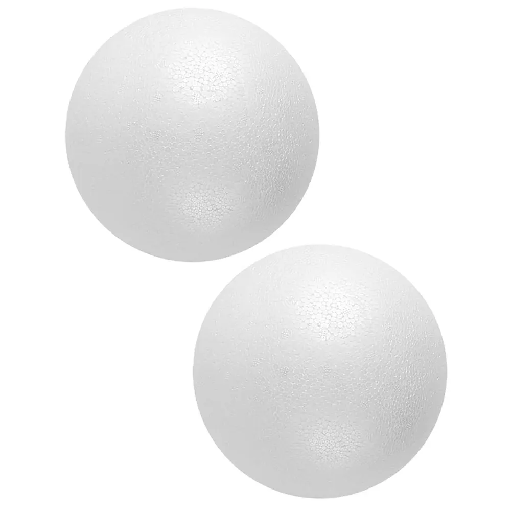 

2pcs Foam Ball Props Large Round Polystyrene Balls Crafts DIY Handmade Projects Lightweight Painting Needle Piercing for crafts
