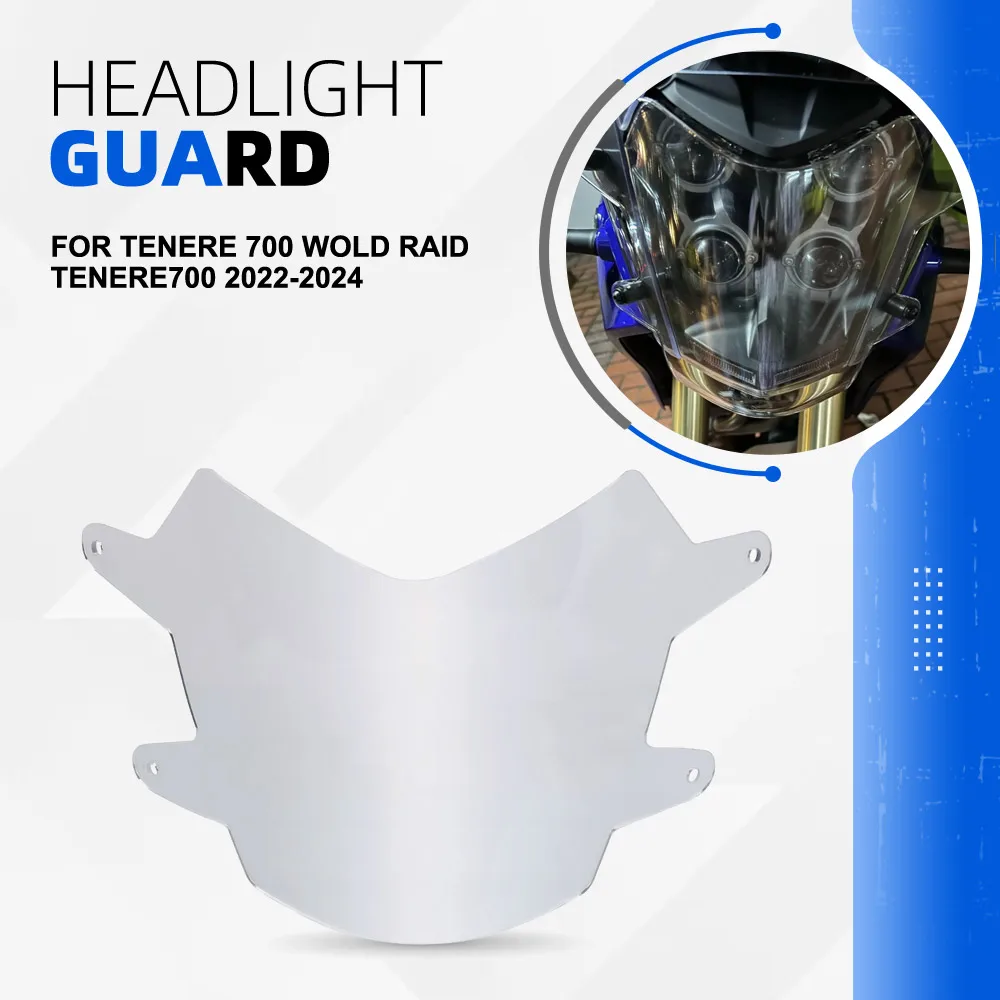 

Защита фары для мотоцикла YAMAHA TENERE 700 WORLD RAID TENERE700 2022 2023 2024, решетка фары, защитный кожух для фары