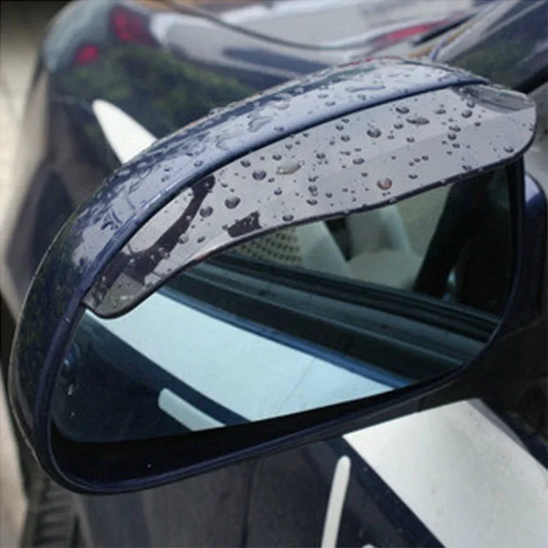 Espelho retrovisor geral para motores, 2 peças, sobrancelha de chuva e escudo de chuva, sobrancelha de chuva e escudo de chuva, espelho retrovisor de alta definição