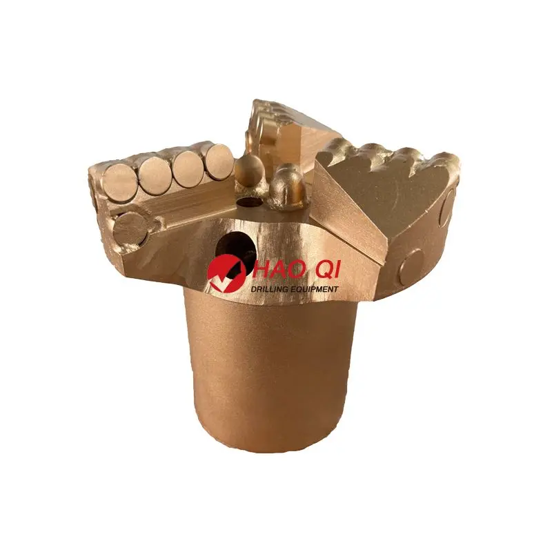 3 Wings Concave Drills PDC  Drilling Bit Geological Prospecting Bits Coreless Flat Sheet Compact  Rock Bit Sape De Foraj PDC