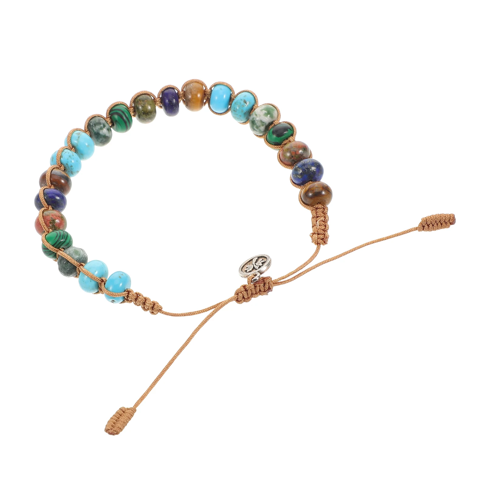 

Colorful Bracelet 7 Chakra Emperor Stone Beaded Adjustable Women Natural Stone Bracelets Green Turquoise Yoga Bracelet Bead