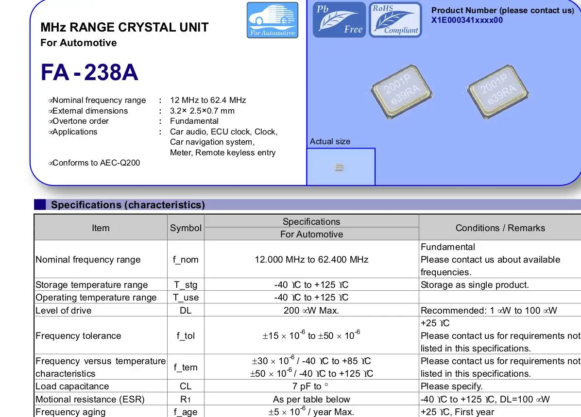 

20pcs/lot 3225 -40-125℃ 25M 25MHZ 8PF EPSON chips Electronic new